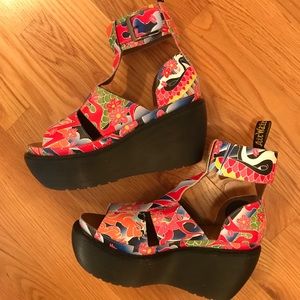 Dr. Martens Bessie Tattoo Platform Sandals